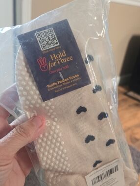 Fabfitfun Set Of 3  Ruffle Pilates Socks with Grip